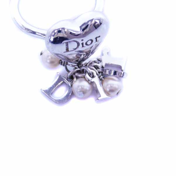 Dior シルバーリング パール装飾