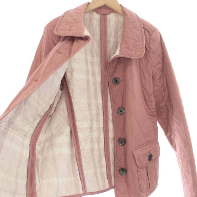 BURBERRY ピンク キルティングジャケット　ブルゾン ウィメンズ デザイナーキルティングジャケット | Burberry® 公式