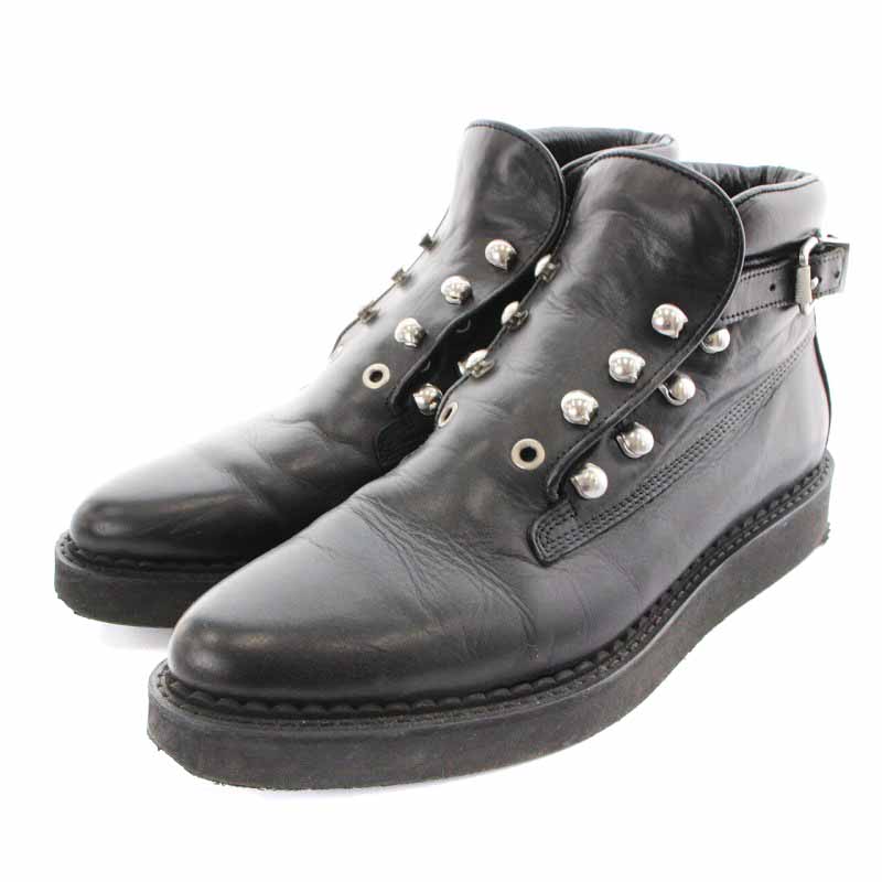 ディーゼル DIESEL ショートブーツ シューズ レザー 39 25cm 黒 