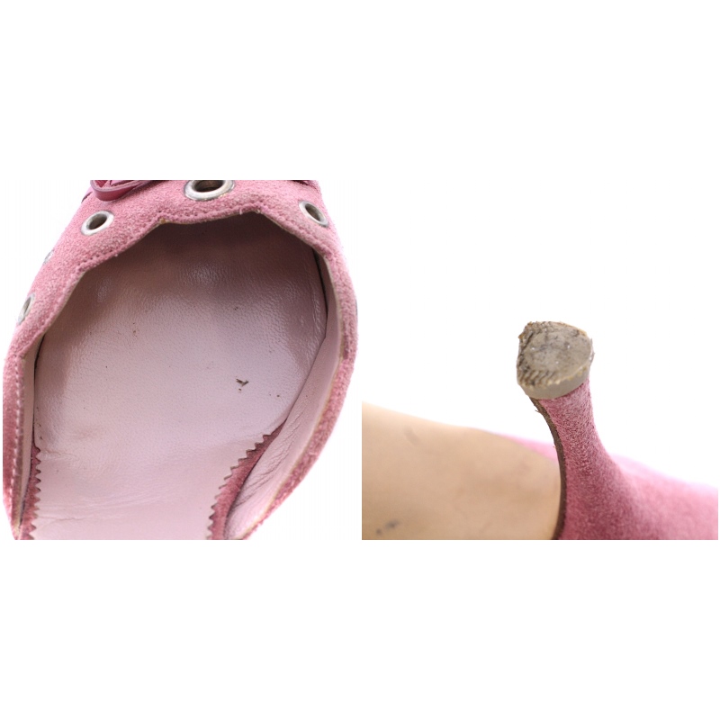 PRADA ピンク リボン付きミュール 【公式通販】