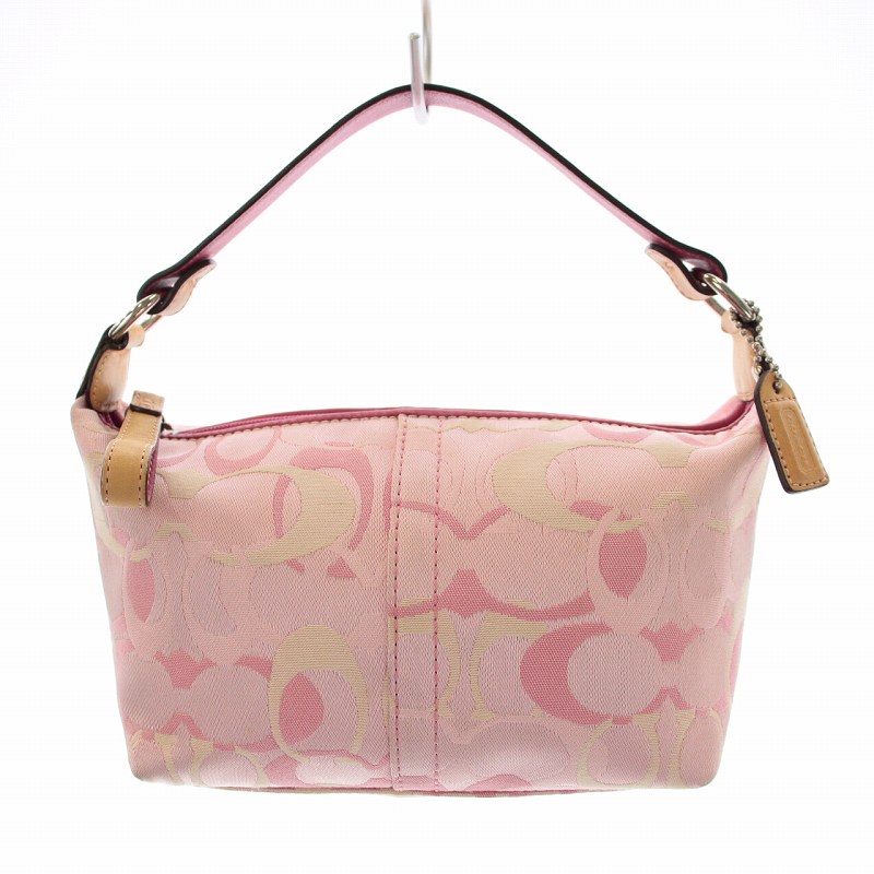 コーチ COACH オプティック シグネチャー ポーチ ハンドバッグ ミニ 
