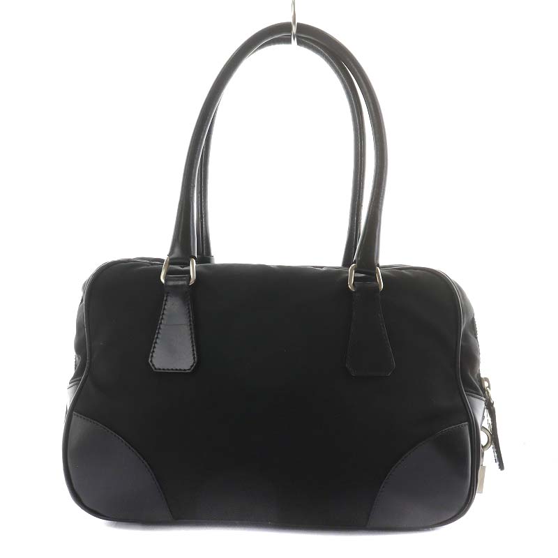 プラダ PRADA ミニボストン ハンドバッグ ナイロン 黒 ブラック /AN3  