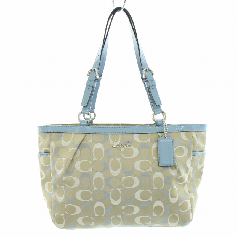 コーチ COACH トートバッグ ハンドバッグ ナイロン レザー