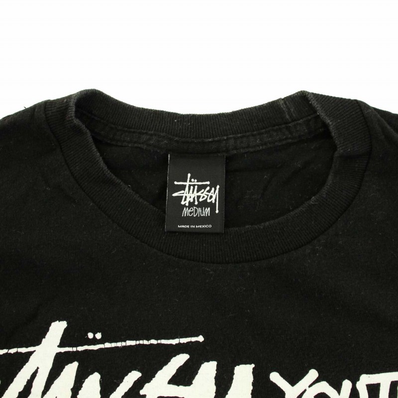 新品 STUSSY タワレコ Tシャツ XL ステューシー 黒 デッド