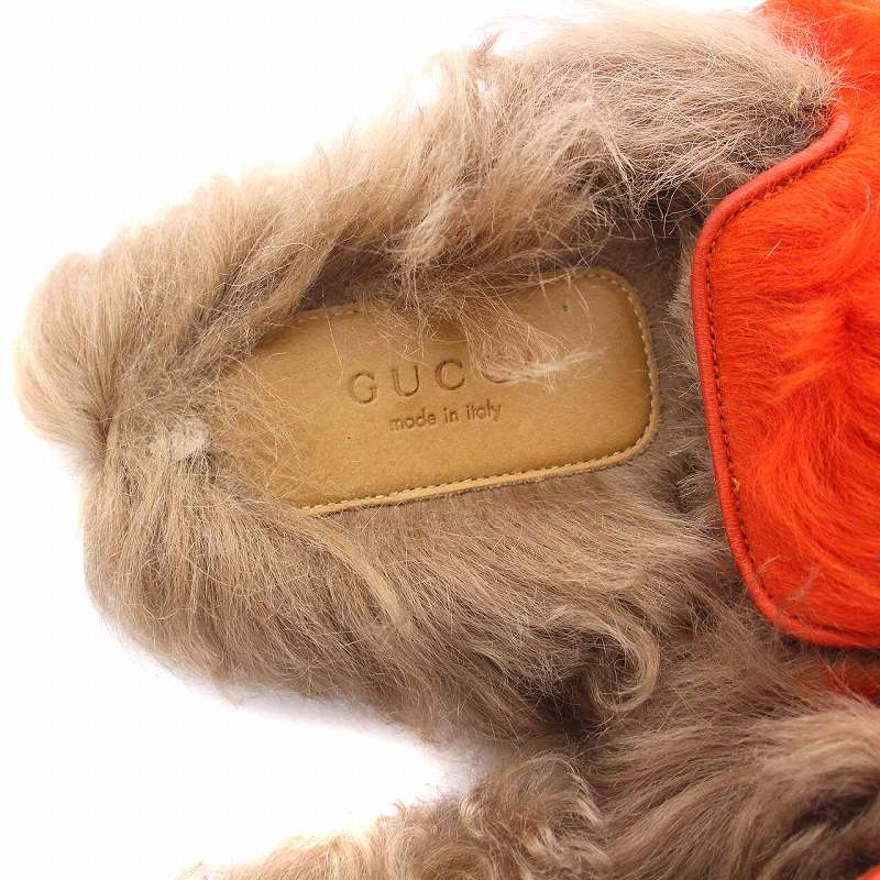 グッチ GUCCI プリンスタウン ファー ホースビット スリッポン