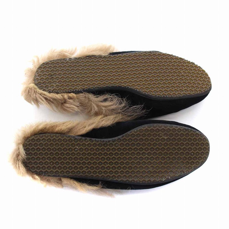 グッチ GUCCI プリンスタウン ベロア ファー ホースビット スリッポン  