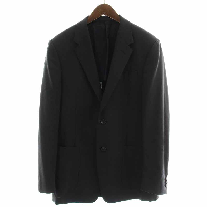 プラダ PRADA 10年製 テーラードジャケット ウール シングル センター 