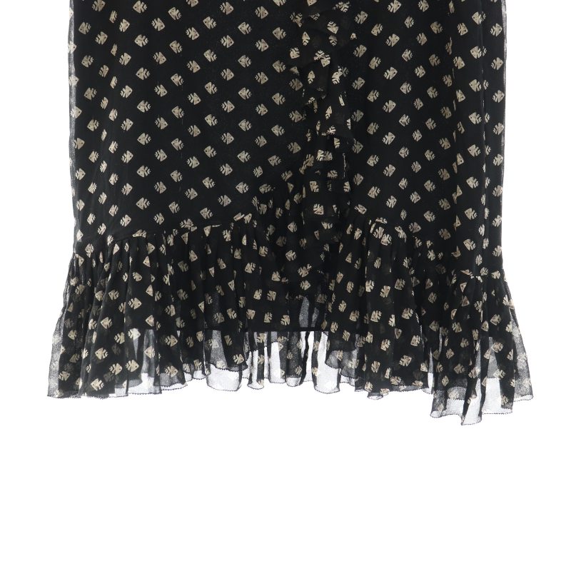 トリーバーチ TORY BURCH スカート ひざ丈 フレア イージー 総柄  