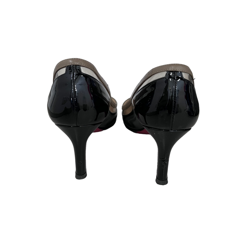 美品　クリスチャンルブタン　クリア切替エナメルパンプス　ピンヒール　ハイヒール Miss Z - 80 mm パンプス - パテントレザー - ピンク