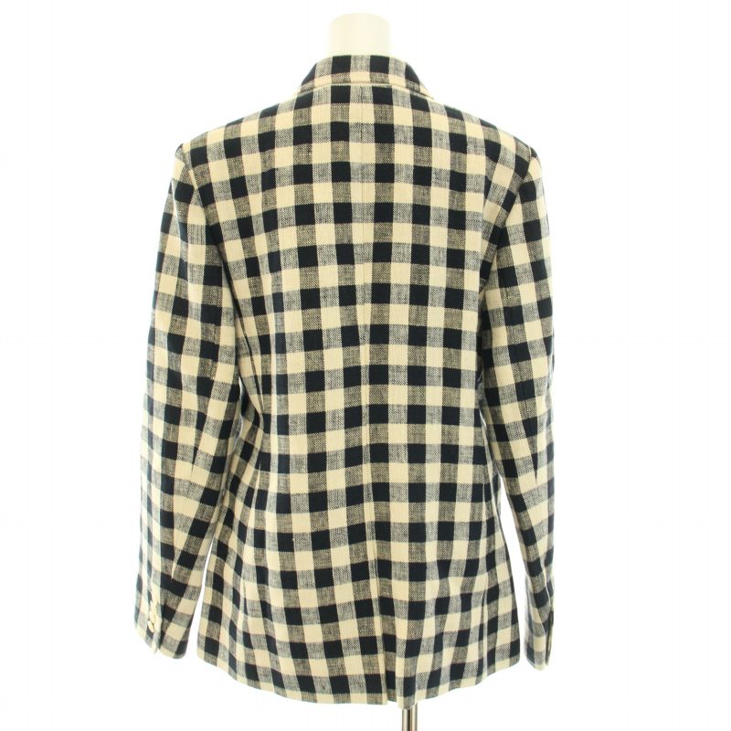 未使用品 トリーバーチ TORY BURCH ギンガムダブルブレストジャケット 