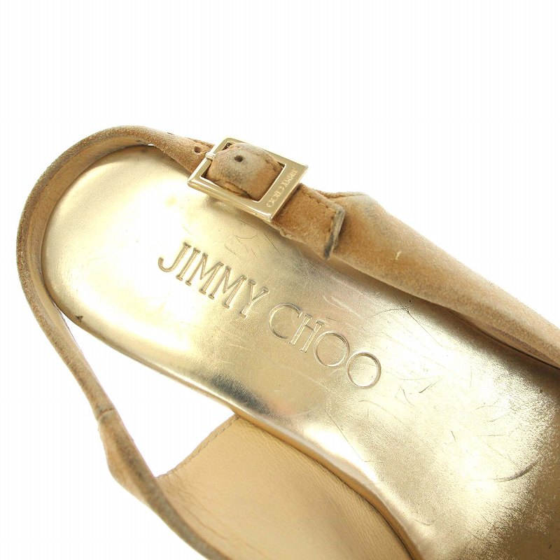 ジミーチュウ JIMMY CHOO サンダル オープントゥ ウェッジソール  