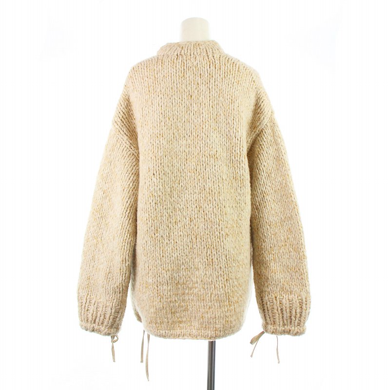 etre tokyo オープンネックバルキーニットプルオーバー