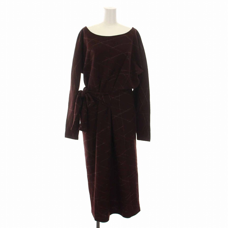 ヨーガンレール JURGEN LEHL ウール ワンピース ロング 長袖 ウエスト  