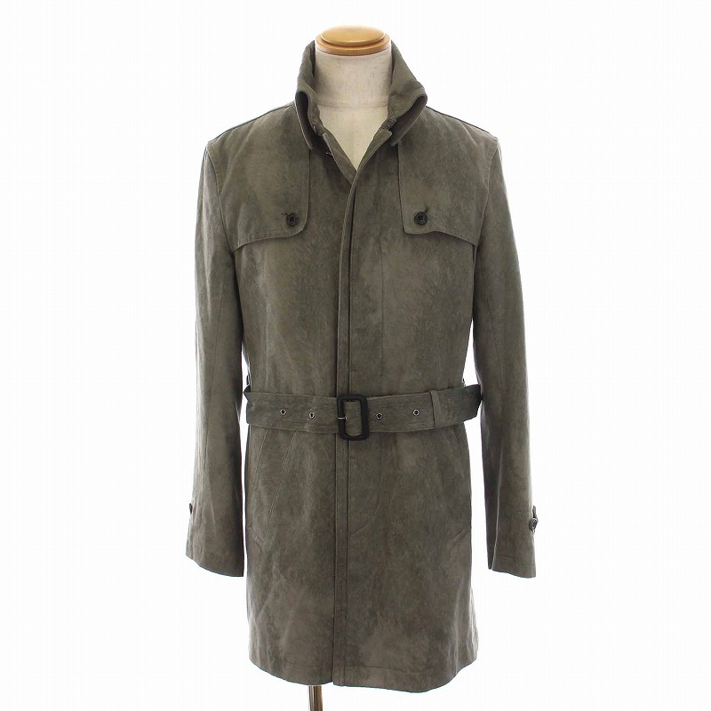 新品 TORNADOMART シルバーグレー トレンチコート トルネードマート