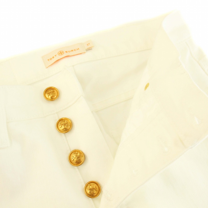 ☆美品☆【Tory Burch】トリーバーチ　白スキニーデニム Tory Burch(トリーバーチ) デニム・ジーパン(レディース) - 海外