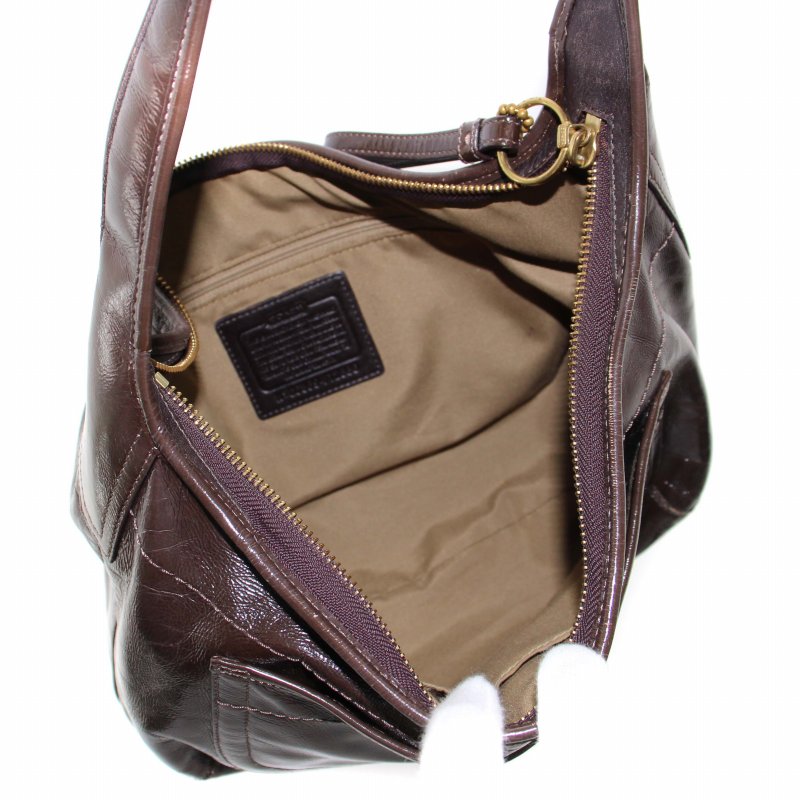 コーチ COACH エルゴパテントレザーホーボーショルダーバッグ ワン 