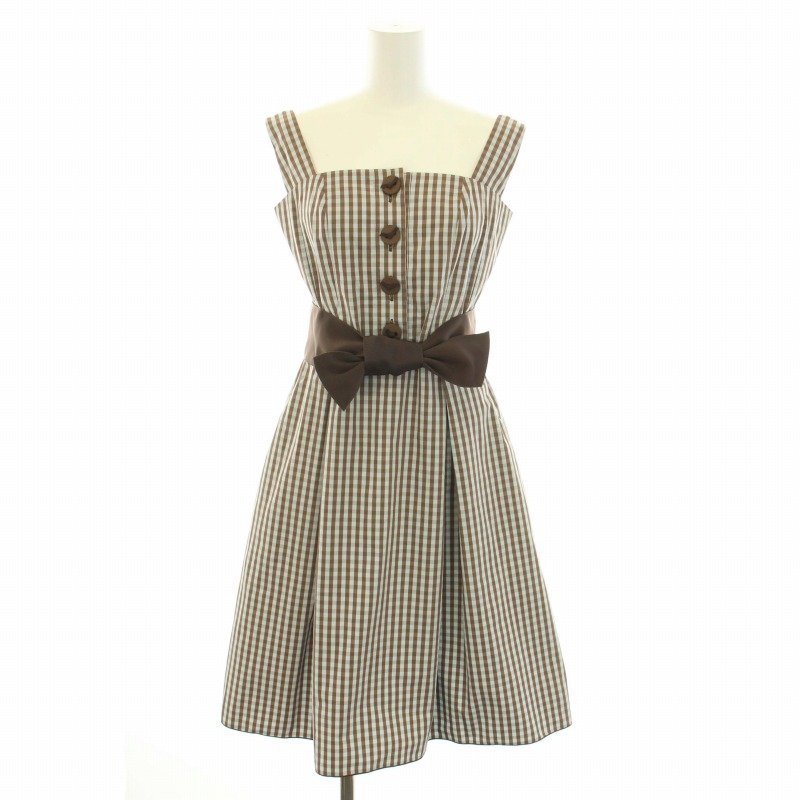 フォクシーニューヨーク FOXEY NEW YORK ワンピース ひざ丈 スクエア  