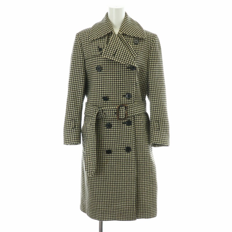 【38?】AQUASCUTUM インバネス　千鳥格子 38?】AQUASCUTUM インバネス 千鳥格子 38?】AQUASCUTUM