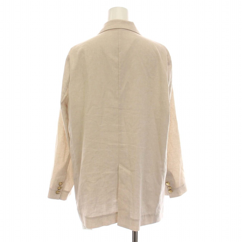 NOBLE ノーブル 麻ストレッチダブルブレストジャケット ノーブル NOBLE