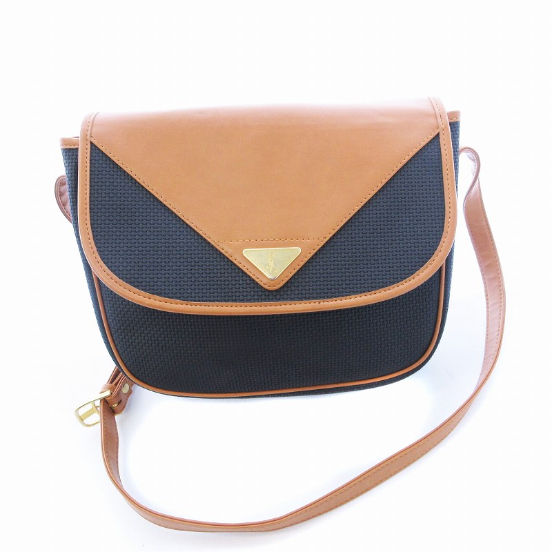 Yves Saint Laurent ネイビー ショルダーバッグ 【公式通販】