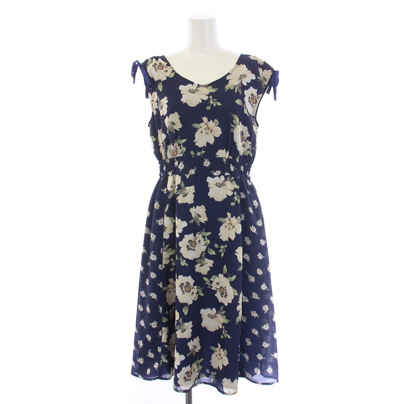 ジルスチュアートノースリーブ Vネック ひざ丈ワンピース サイズ2 JILL by STUART 「JILL STUART」 ノースリーブワンピース SMALL