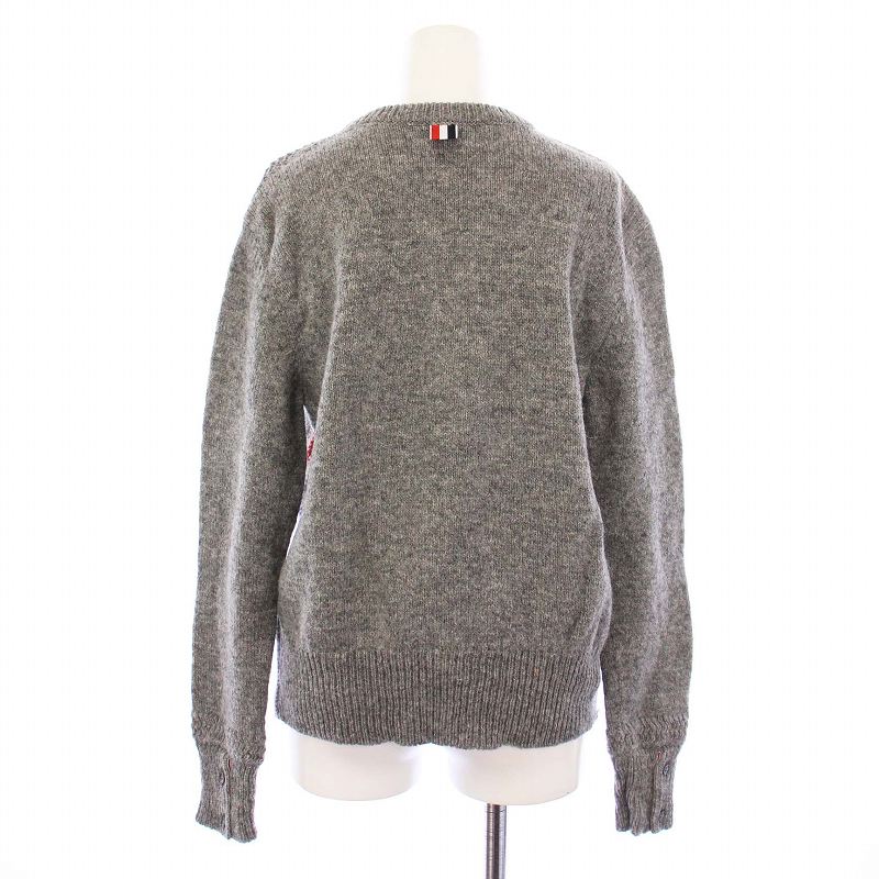 トムブラウン THOM BROWNE ニット セーター 長袖 トリコロール ウール