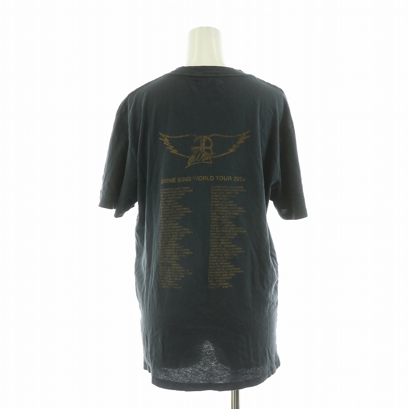 アニンビン ANINE BING BING TOUR Tシャツ 半袖 プリント F チャコールグレー 22070923004910 /NQ レディース アニンビン ANINE BING BING TOUR Tシャツ 半袖 プリント F