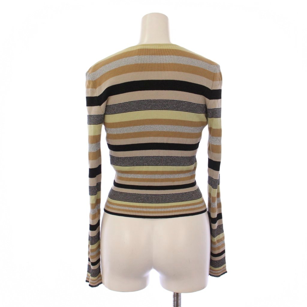 CHANEL シャネル　タンクトップ リブ ニット ボーダー ITALY 36 CHANEL シャネル タンクトップ リブ ニット ボーダー ITALY 36