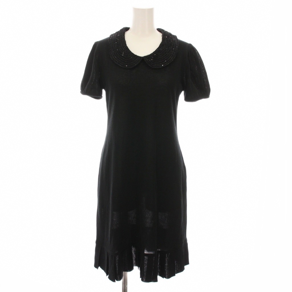♡美品♡Reneルネ2025 ニットワンピース　ブラック ルネブラックワンピース ♡美品♡Reneルネ2025 ニットワンピース