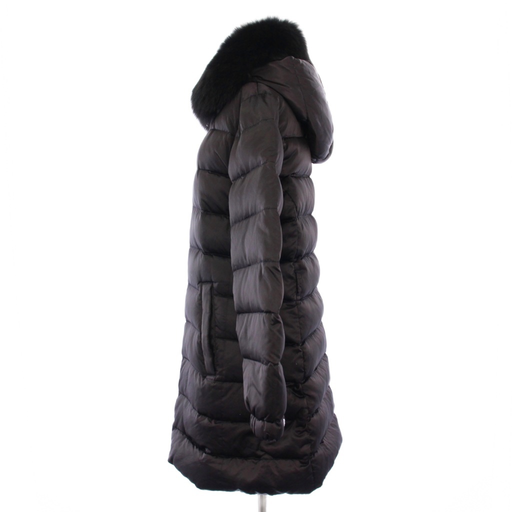プラダ PRADA ダウンコート アウター ミドル丈 フォックスファー