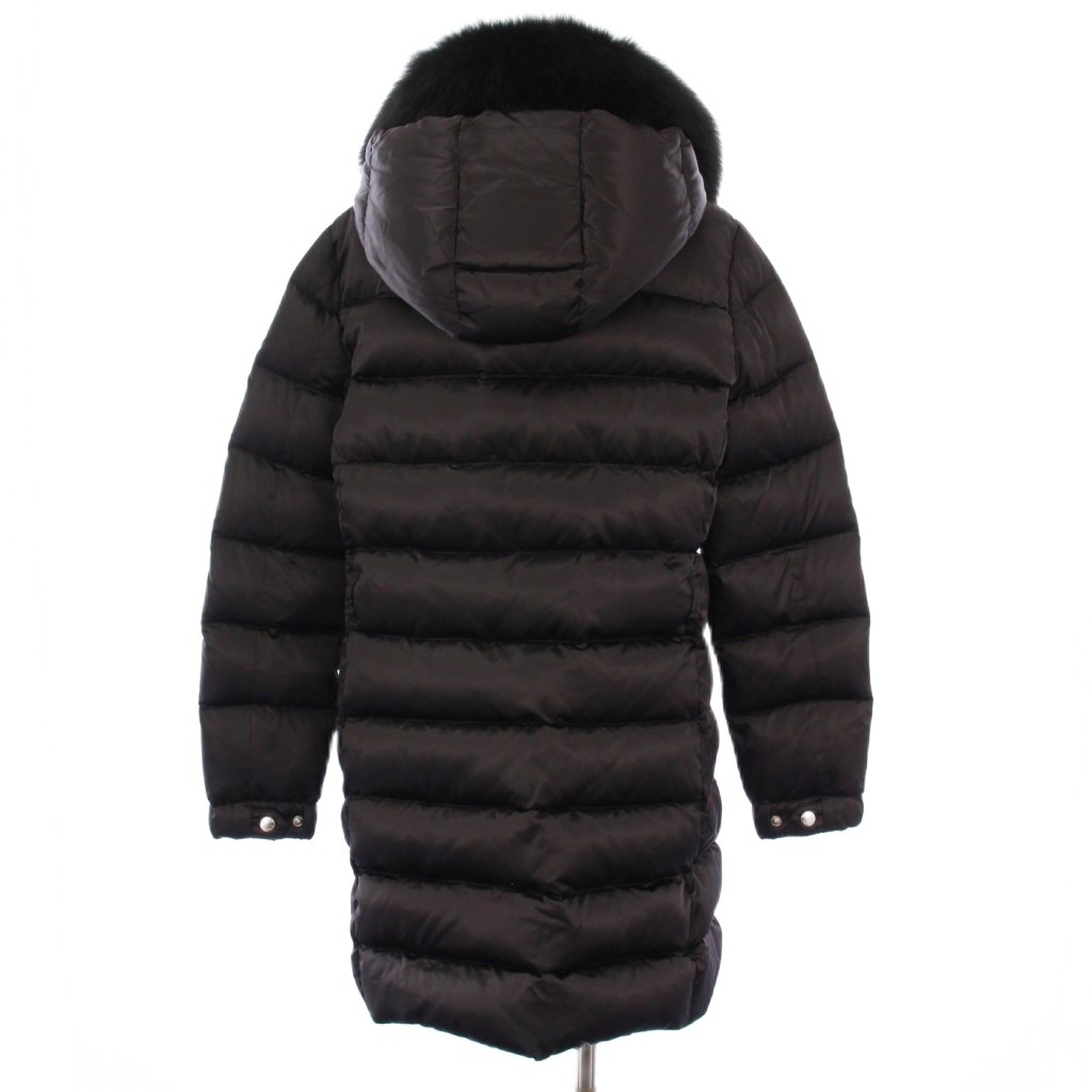 プラダ PRADA ダウンコート アウター ミドル丈 フォックスファー