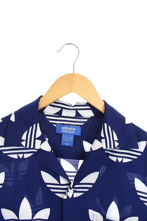 アディダスオリジナルス adidas originals アロハシャツ 半袖 ロゴ  