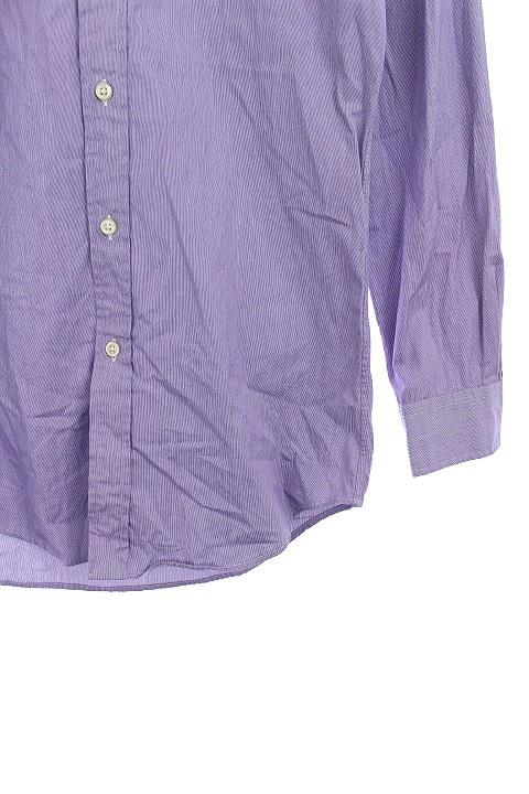 美品▲RALPH LAUREN ラルフローレン/ボタンダウン長袖シャツ パープル POLO RALPH LAUREN XL/古着 ラルフローレン 長袖 ブランド