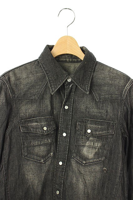 ナンバーナイン NUMBER (N)INE 07AW デニムシャツ 長袖 USED加工 ナンバーナイン NUMBER (N)INE 07AW デニムシャツ 長袖 USED加工