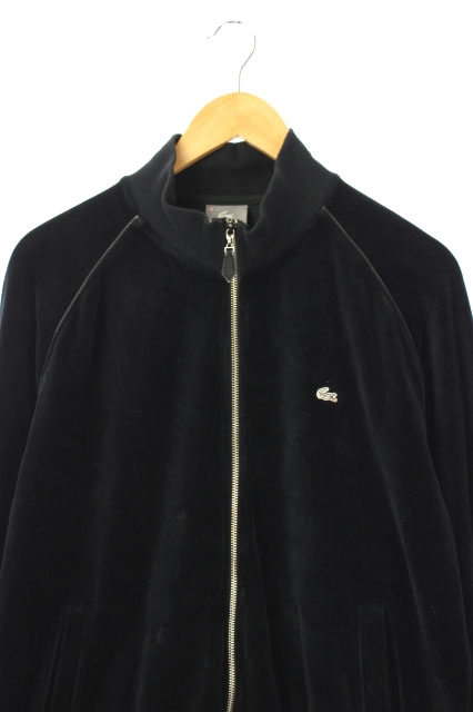 ラコステ LACOSTE ベロアジャケット ジップアップ 5 黒 /AO メンズ 169 