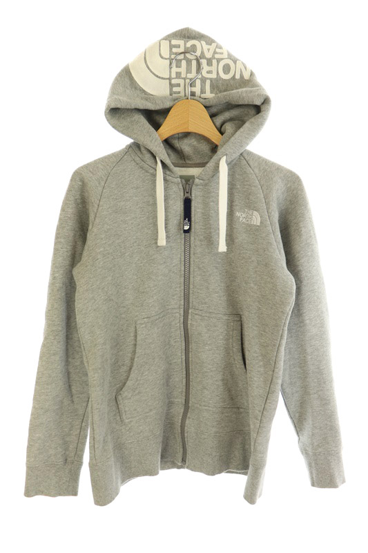 ザノースフェイス The North Face パーカー スウェット 長袖 ジップアップ 裏起毛 S グレー Ntw My レディース 169 ベクトルパーク