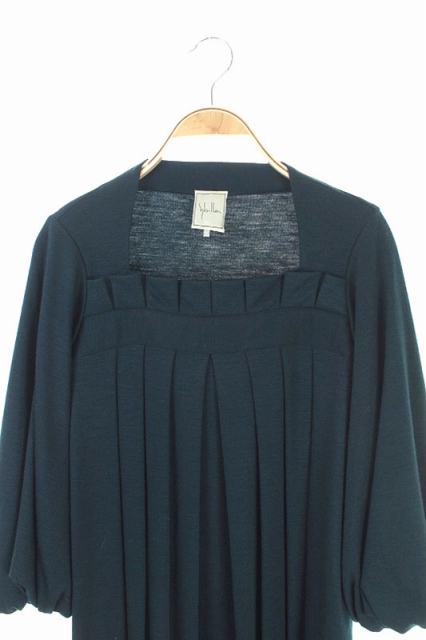 シビラ Sybilla ワンピース フレア ロング 長袖 M 緑 Kn レディース 169 ベクトルパーク