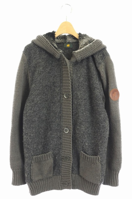 ハンティングワールド Hunting World ニット カーディガン フード 切替 46 グレー Df レディース 169 ベクトルパーク