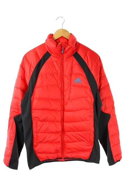 アディダス Adidas ダウンジャケット ジップアップ 切替 O 赤 Hk メンズ 169 ベクトルパーク