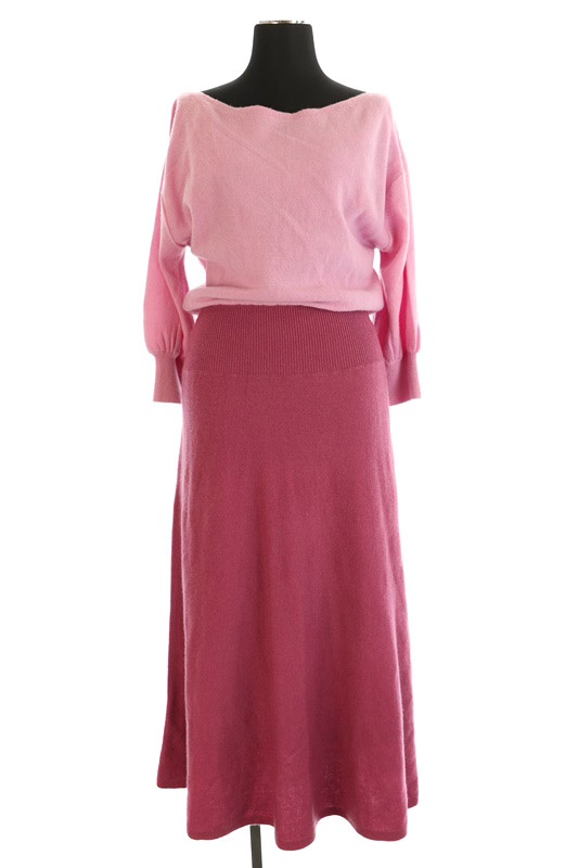 フレイアイディー Fray I D 18ss ワンピース ロング 長袖 ニット キャミソール付 F ピンク My レディース 169 ベクトルパーク