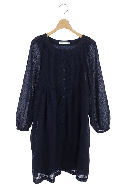 シーバイクロエ SEE BY CHLOE ワンピース ひざ丈 長袖 ドット柄