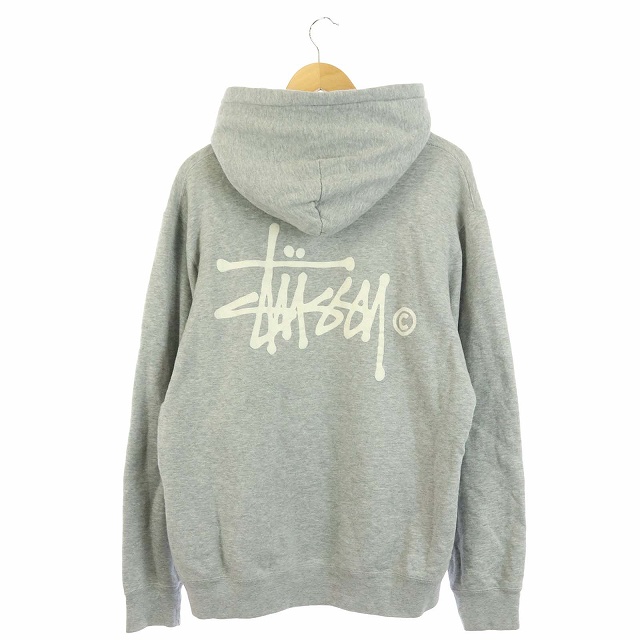 Stussy Lサイズ BASIC プルオーバー グレー STUSSY ベーシック プルオーバー フード パーカー L グレー