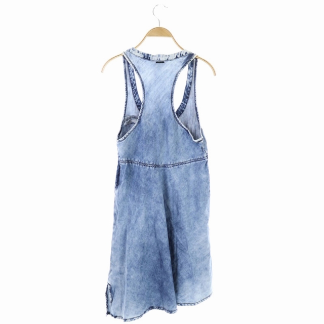 ディーゼル Diesel ワンピース ひざ丈 ノースリーブ デニム S 青 Ao レディース 169 ベクトルパーク
