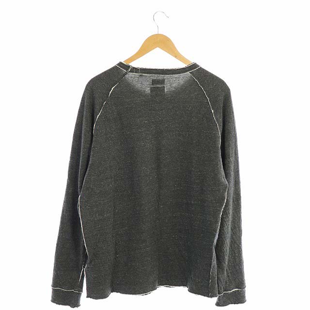 ディーゼル DIESEL Tシャツ カットソー ロンT 長袖 ヴィンテージ加工 長袖カットソー ヴィンテージ加工 グレー