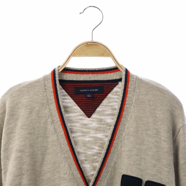 トミーヒルフィガー TOMMY HILFIGER カーディガン ニット ロゴワッペン 