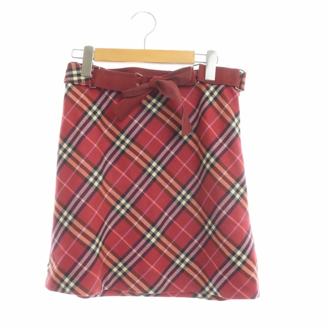 バーバリーブルーレーベル BURBERRY BLUE LABEL 台形スカート ミニ  