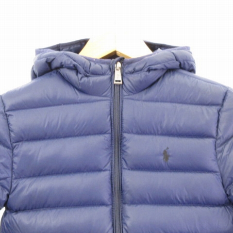 ポロラルフローレン　ダウンジャケット　130 ネイビー　フード ポロ ラルフローレン POLO RALPH LAUREN ダウンジャケット
