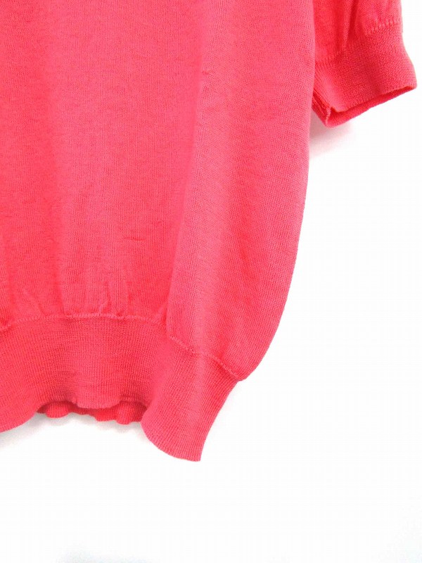 Vivienne Westwood ピンク Vネック 半袖ニット Vivienne Westwood（ニット/セーター ・ ピンク/桃色系）の