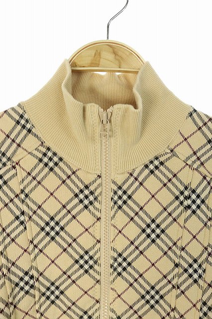 BURBERRY BLUE LABEL スウェット ブルゾン ベージュ BURBERRY BLUE LABEL スウェット ブルゾン ベージュ