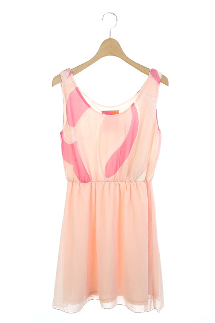 レディ Rady ワンピース ミニ シフォン ノースリーブ ピンク Ha Ca レディース 169 ベクトルパーク